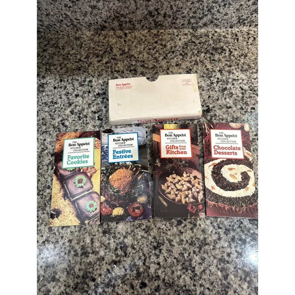 1983 The BON APPETIT Kitchen Collection‎ Recipe Cooking Set of 4-Vintage